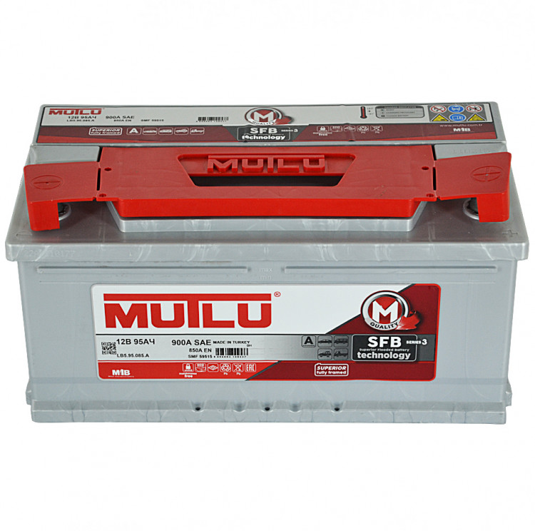 АКБ 95Ah Mutlu (LB5.95.085.A) (о.п+) 850A 12V низкий
