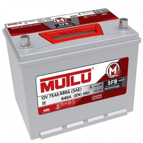 АКБ 75Ah Mutlu (D26.75.064.D) Азия (+п.п) 640А(EN) 12V