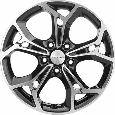 Диск R17 5x108 Khomen Wheels KHW1702 7,0J ET50 D63,35 (Ford C-Max) Black-FP