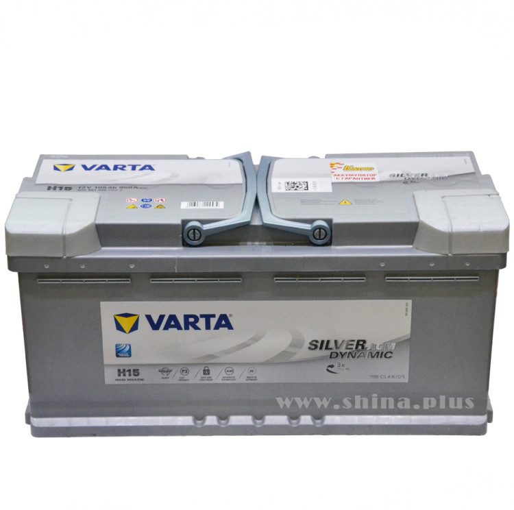 АКБ105Ah Varta AGM 605 901 095 (о.п+) "A4" 950А