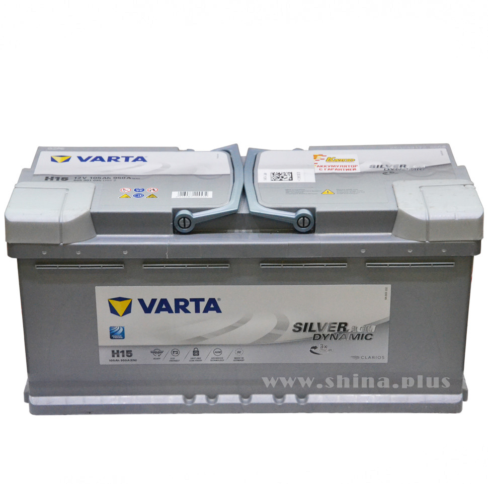 АКБ105Ah Varta AGM 605 901 (о.п) Start-Stop Plus "H15" 950А