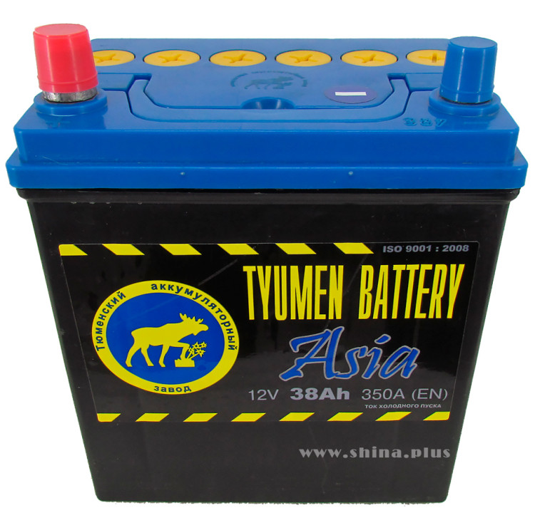 АКБ 38Ah Тюменский "Лось" Азия (+п.п.) 350А(EN) 12V
