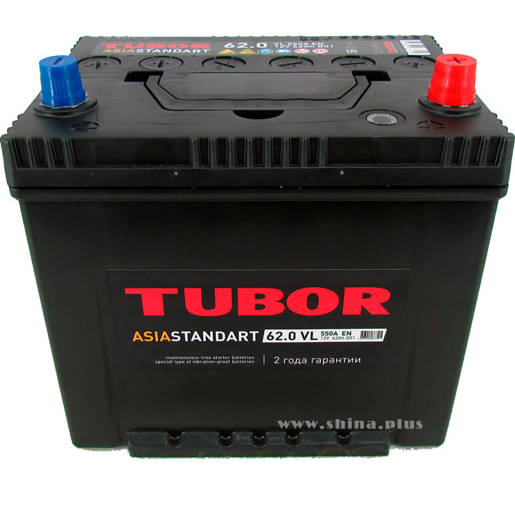 АКБ 62Ah Tubor Asia Standart (о.п.+) 550А (EN) 12V