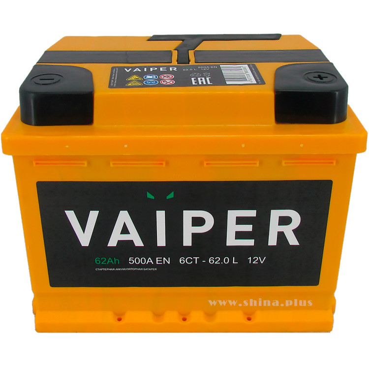 АКБ 62Ah Vaiper (о.п+) 500A 12V