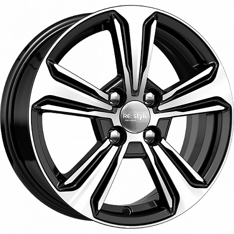 Диск R15 4x100 K&K KC777 6,0J ET46 D54,1 алмаз черный