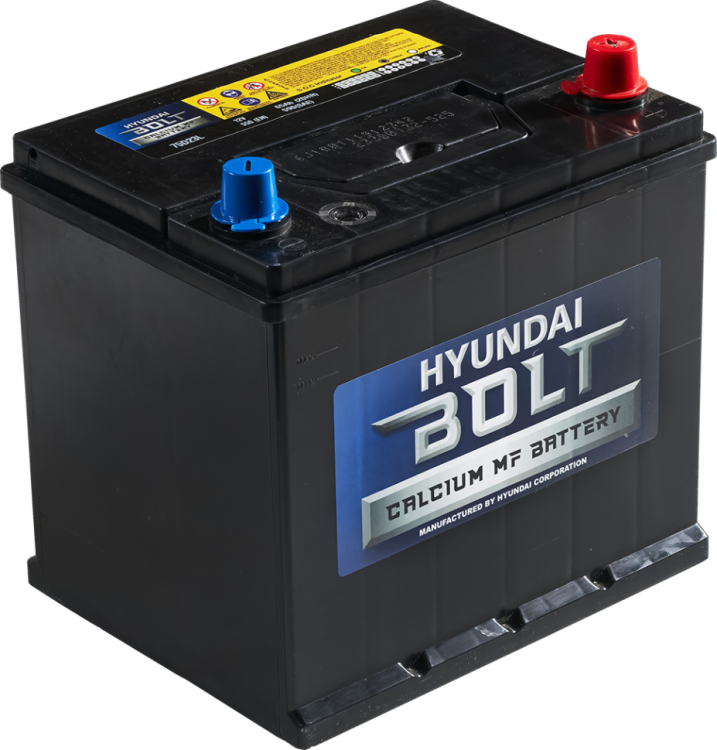 АКБ 65Ah Hyundai CMF (75D23L) Bolt (о.п+) Азия 550A (CCA) 12V (нижнее крепление)