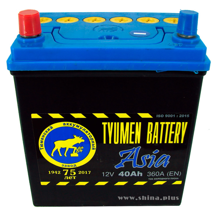 АКБ 40Ah Тюменский "Лось" Азия (+п.п.) 360А(EN) 12V