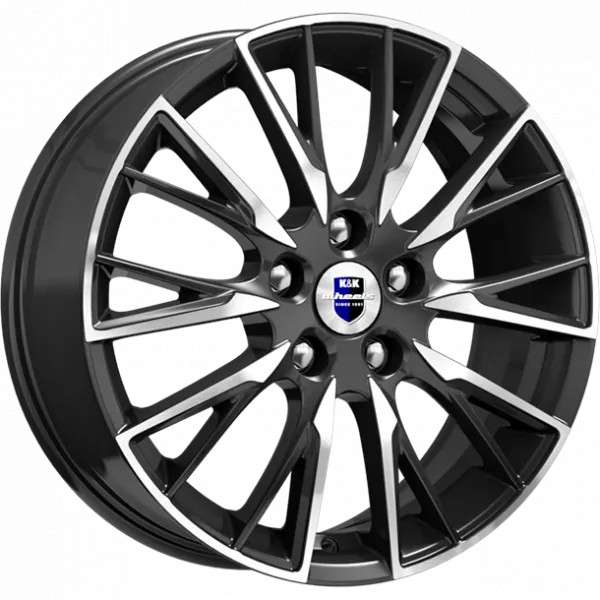 Диск R17 5x108 Солт (КС773) K&K 6,5J ET50 D63,35 алмаз черный