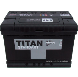АКБ 66Ah Titan Standart (о.п+) 630А (EN) 12V