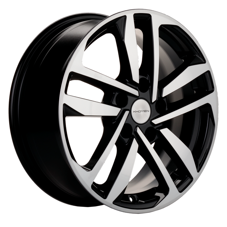 Диск R16 5x114.3 Khomen Wheels KHW1612 6,5J ET40 D66.1 (Qashqai/Tilda) Black-FP ПИК