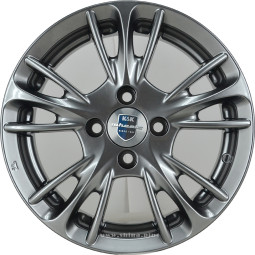 Диск R14  4x98 Мулен Руж КС467 K&K 5,5J ET35 D58,6 дарк платинум