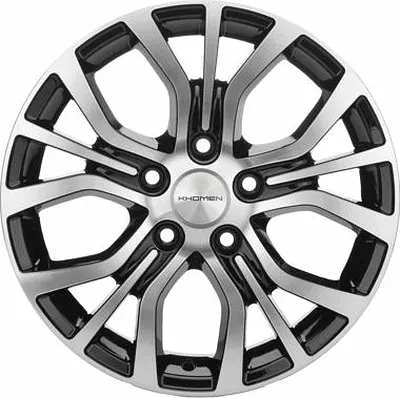 Диск R16 5x112 Khomen Wheels KHW1608 6,5J ET40 D66.6 (Actyon) Black-FP