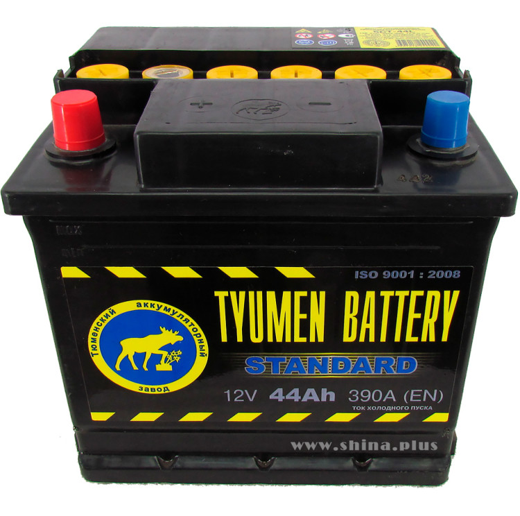 АКБ 44Ah Тюменский "Лось" Standart (+п.п.) 390А(EN) 12V