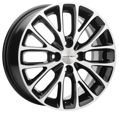 Диск R15  4x98 Khomen Wheels KHW1506 6,0J ET36 D58,6 (Lada Granta) Black-FP