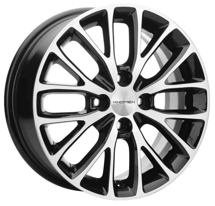 Диск R15  4x98 Khomen Wheels KHW1506 6,0J ET36 D58,6 (Lada Granta) Black-FP