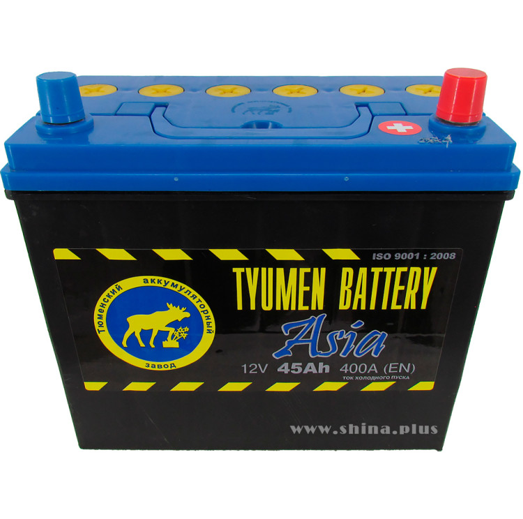 АКБ 45Ah Тюменский "Лось" Азия (о.п+) 400А(EN) 12V %%%