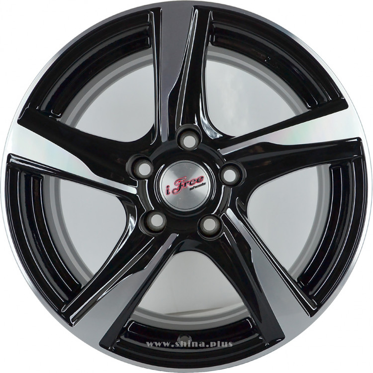 Диск R16 5x114,3 Кайт iFree (KC686) 7,0J ET35 D67,1 блэк джек