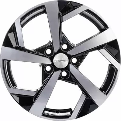 Диск R17 5x114,3 Khomen Wheels KHW1712 7,0J ET50 D67,1(CX-5/Optima)  Black-FP