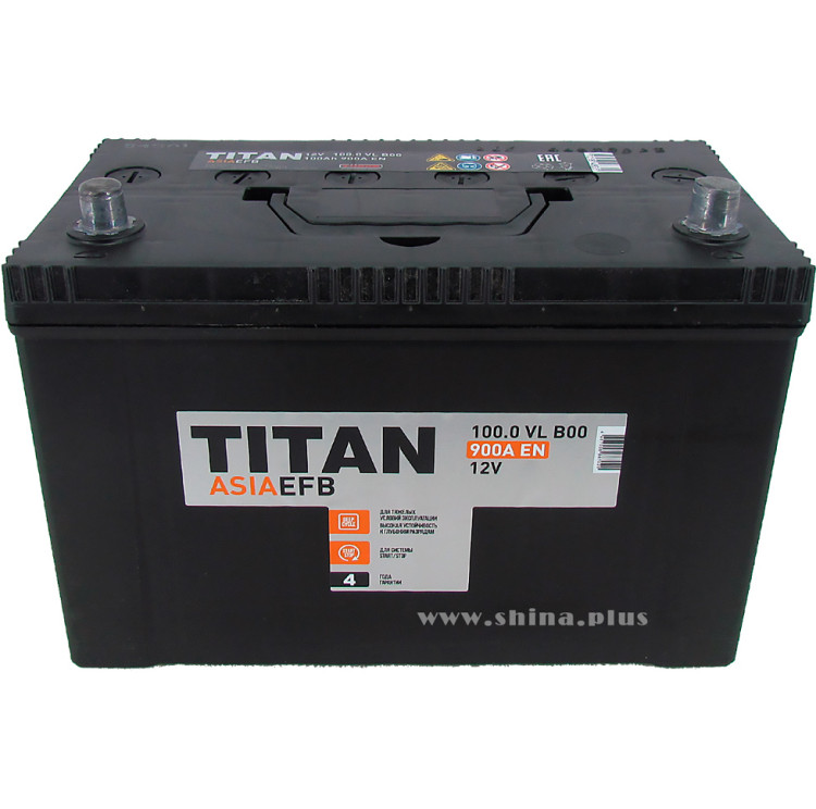 АКБ100Ah Titan Asia EFB (о.п+) 900A (EN) 12V