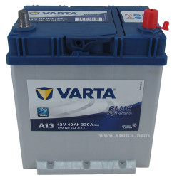 АКБ 40Ah Varta 540 125 033 Blue dynamic "A13" Азия (о.п+) 330А 12V нижнее крепл.(уз.клемма)