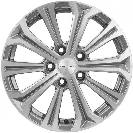 Диск R16 5x112 Khomen Wheels KHW1610 6,5J ET50 D57.1 (Octavia) Gray-FP