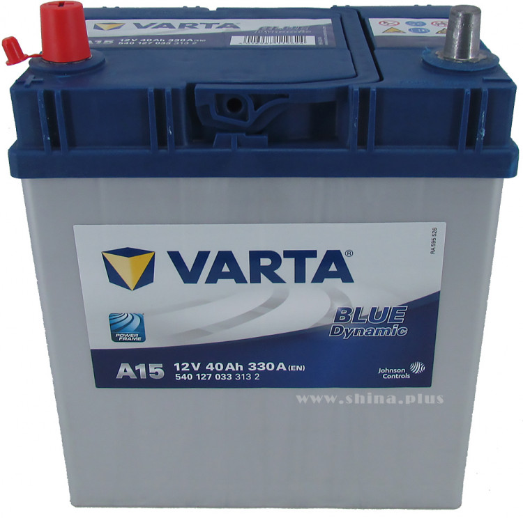 АКБ 40Ah Varta 540 127 033 Blue dynamic "A15" Азия (+п.п) 330А 12V узкие клемма