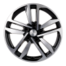 Диск R16 5x114.3 Khomen Wheels KHW1612 6,5J ET50 D67.1 (Elanta/Ceed/Cerato/i30) Black-FP ПИК