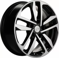Диск R16 5x114.3 Khomen Wheels KHW1612 6,5J ET43 D67.1 (Seltos) Black-FP