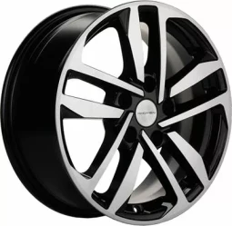 Диск R16 5x114.3 Khomen Wheels KHW1612 6,5J ET43 D67.1 (Seltos) Black-FP
