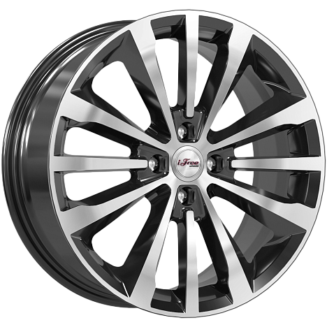 Диск R17 4x100 Андерсен iFree 7,0J ET43 D60,1 блэк джек