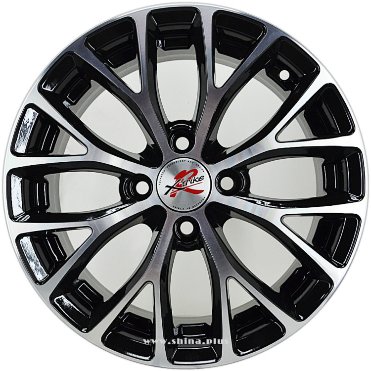 Диск R15 4x100 Xtrike RST (R015) 6,0J ET50 D60,1 BK/FP