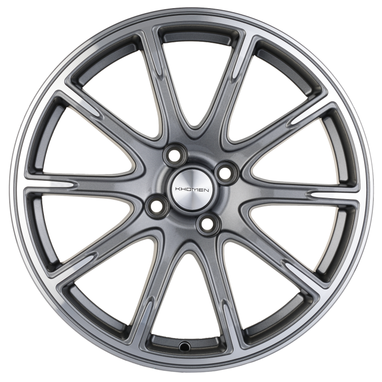Диск R17 4x100 Khomen Wheels KHW1707 6,5J ET41 D60.1 (XRay) Gray-FP ПИК