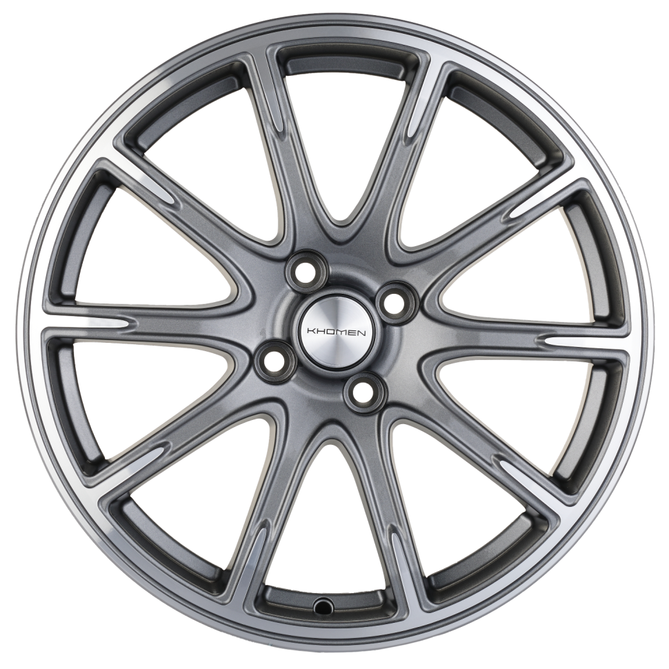 Диск R17 4x100 Khomen Wheels KHW1707 6,5J ET41 D60.1 (XRay) Gray-FP ПИК