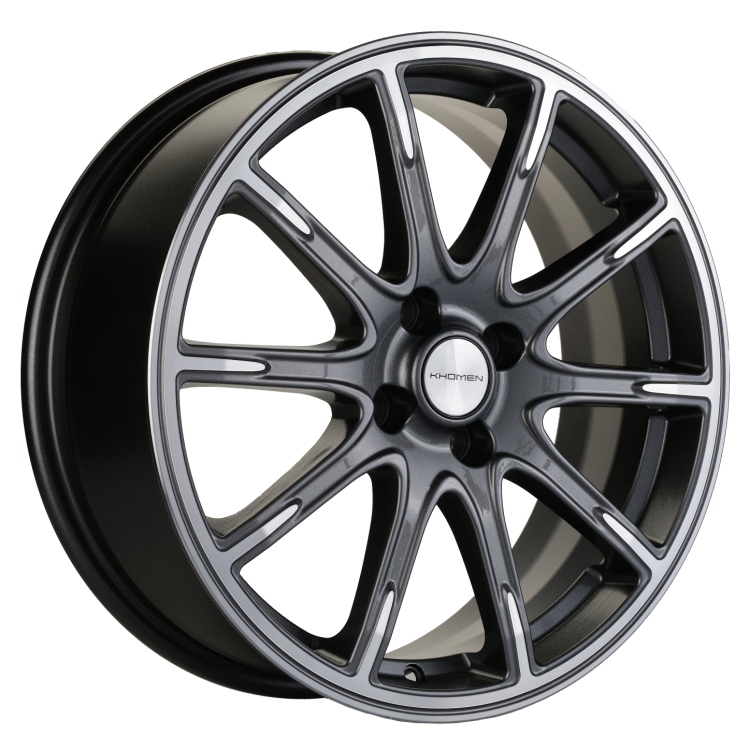 Диск R17 4x100 Khomen Wheels KHW1707 6,5J ET41 D60.1 (XRay) Gray-FP ПИК