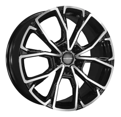 Диск R19 5x108 Khomen Wheels KHW1907 7,5J ET38 D60.1 (Jetour X70/X90 Plus) Black-FP
