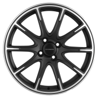 Диск R17 4x 98 Khomen Wheels KHW1707 6,5J ET38 D58.6 (Lada Granta) Black-FP matt ПИК