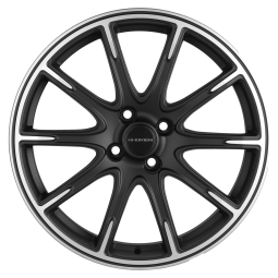 Диск R17 4x 98 Khomen Wheels KHW1707 6,5J ET38 D58.6 (Lada Granta) Black-FP matt ПИК