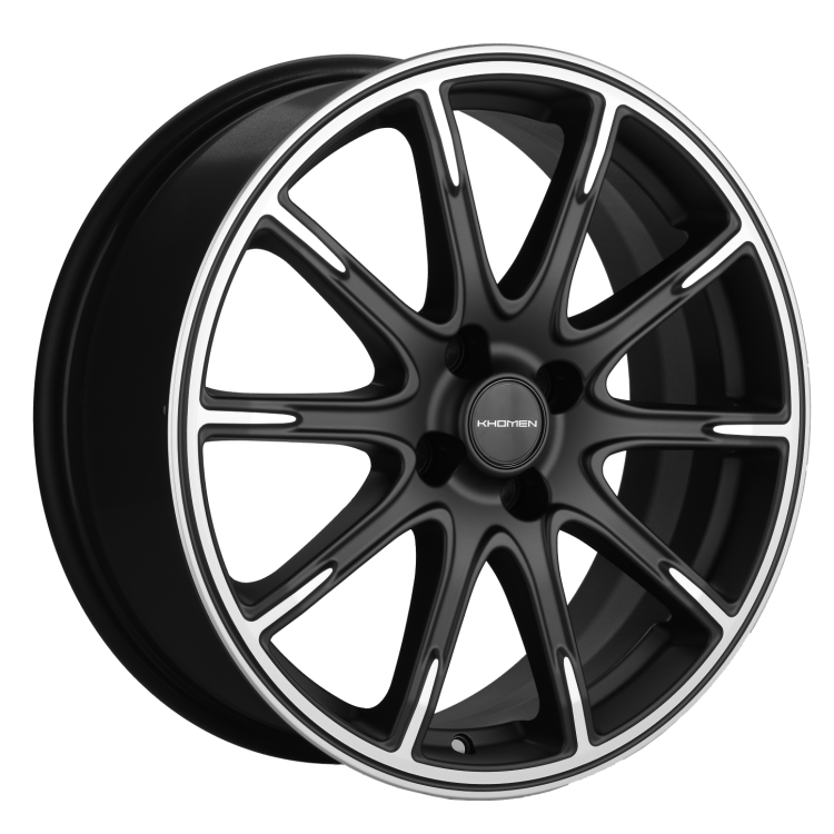 Диск R17 4x 98 Khomen Wheels KHW1707 6,5J ET38 D58.6 (Lada Granta) Black-FP matt ПИК