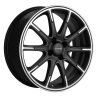 Диск R17 4x 98 Khomen Wheels KHW1707 6,5J ET38 D58.6 (Lada Granta) Black-FP matt ПИК