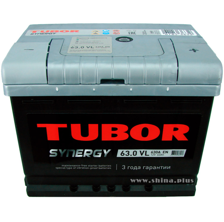 АКБ 63Ah Tubor Synergy (о.п.+) 630А (EN) 12V