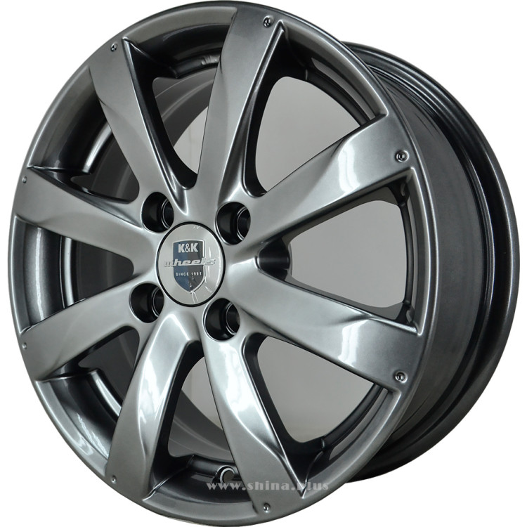 Диск R14 4x100 Джеминим-оригинал (КС480) K&K 5,5J ET43 D60,1 дарк платинум