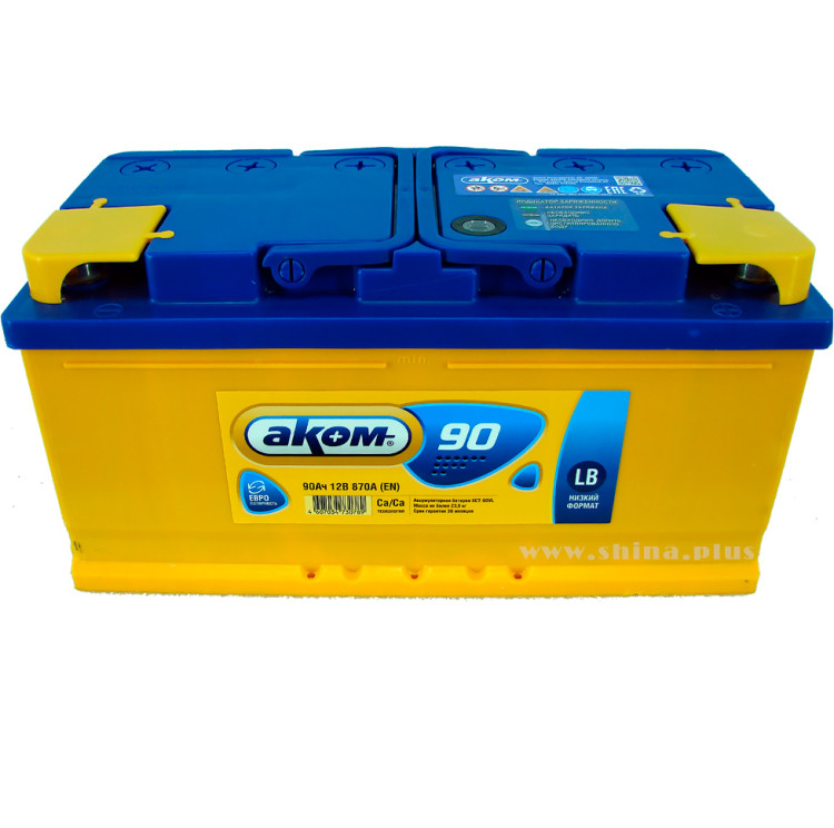 АКБ 90Ah Аком LB (о.п+) 870А(EN) 12V