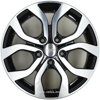 Диск R16 5x114,3 KCr704 (K&K) Nissan Terrano 6,5J ET50 D66,1 алмаз черный