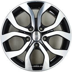 Диск R16 5x114,3 KCr704 (K&K) Nissan Terrano 6,5J ET50 D66,1 алмаз черный