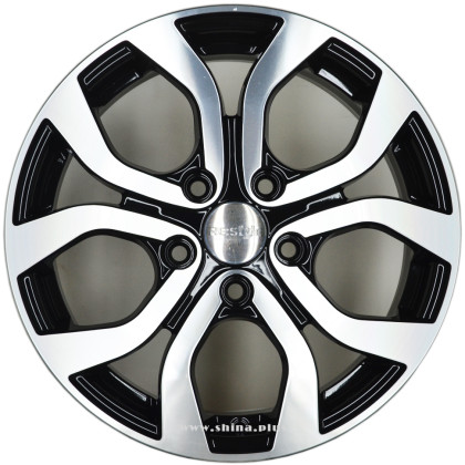 Диск R16 5x114,3 KCr704 (K&K) Nissan Terrano 6,5J ET50 D66,1 алмаз черный