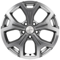 Диск R17 5x108 Khomen Wheels KHW1710 6,5J ET33 D60.1 (Chery Tiggo 7pro) Gray-FP ПИК