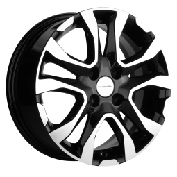 Диск R15 4x100 Khomen Wheels KHW1503 6,0J ET46 D54,1 (Rio/Solaris) Black-FP ПИК