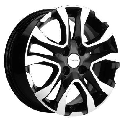 Диск R15 4x100 Khomen Wheels KHW1503 6,0J ET46 D54,1 (Rio/Solaris) Black-FP ПИК Диск R15 4x100 Khomen Wheels KHW1503 6,0J ET46 D54,1 (Rio/Solaris) Black-FP ПИК