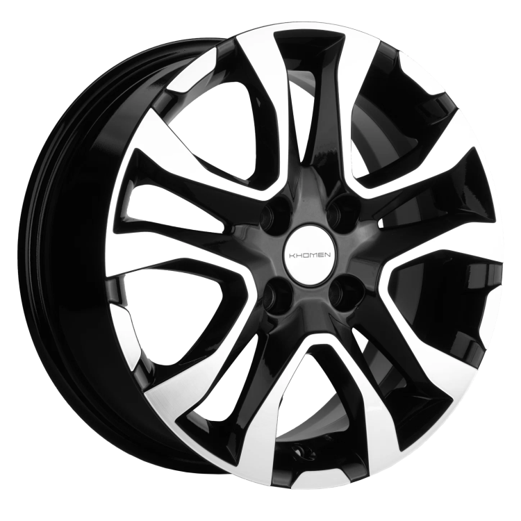 Диск R15 4x100 Khomen Wheels KHW1503 6,0J ET46 D54,1 (Rio/Solaris) Black-FP