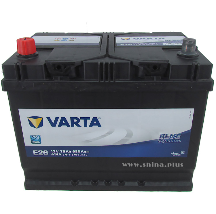 АКБ 75Ah Varta 575 413 068 Blue dynamic "E26" (+п.п) Азия 680A 12V